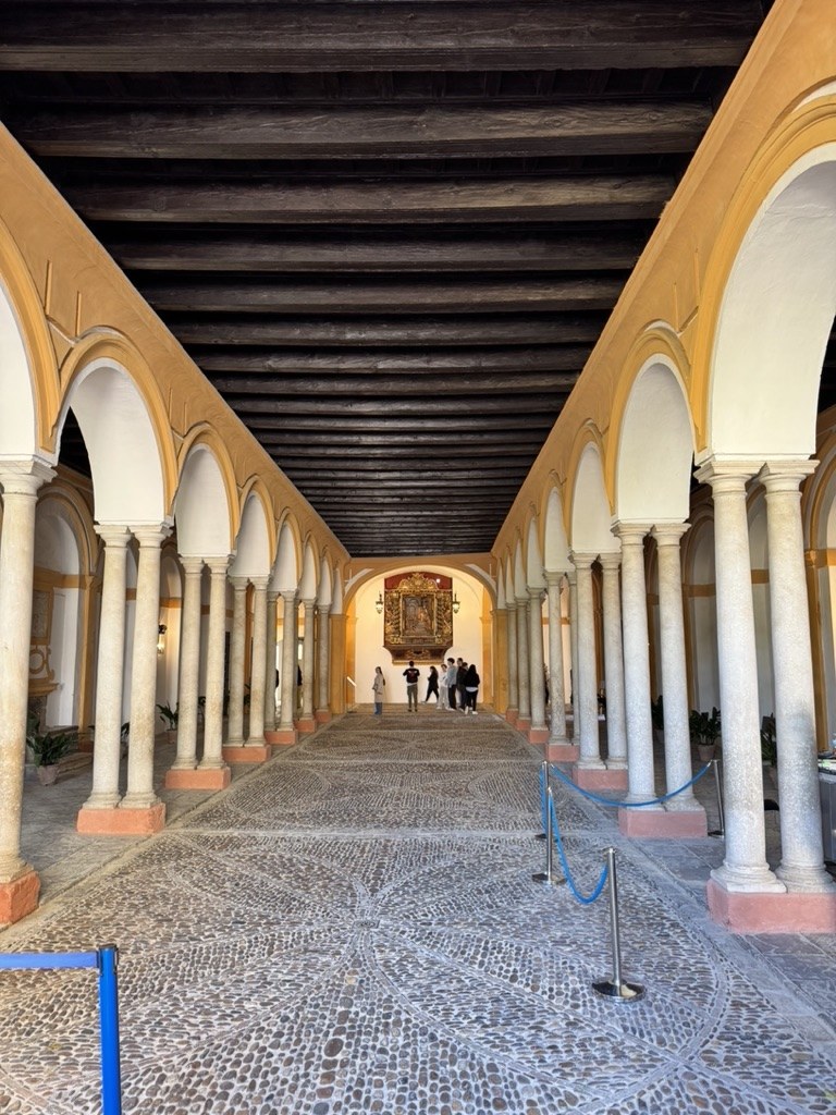 Historic Sevillian courtyard with arcades